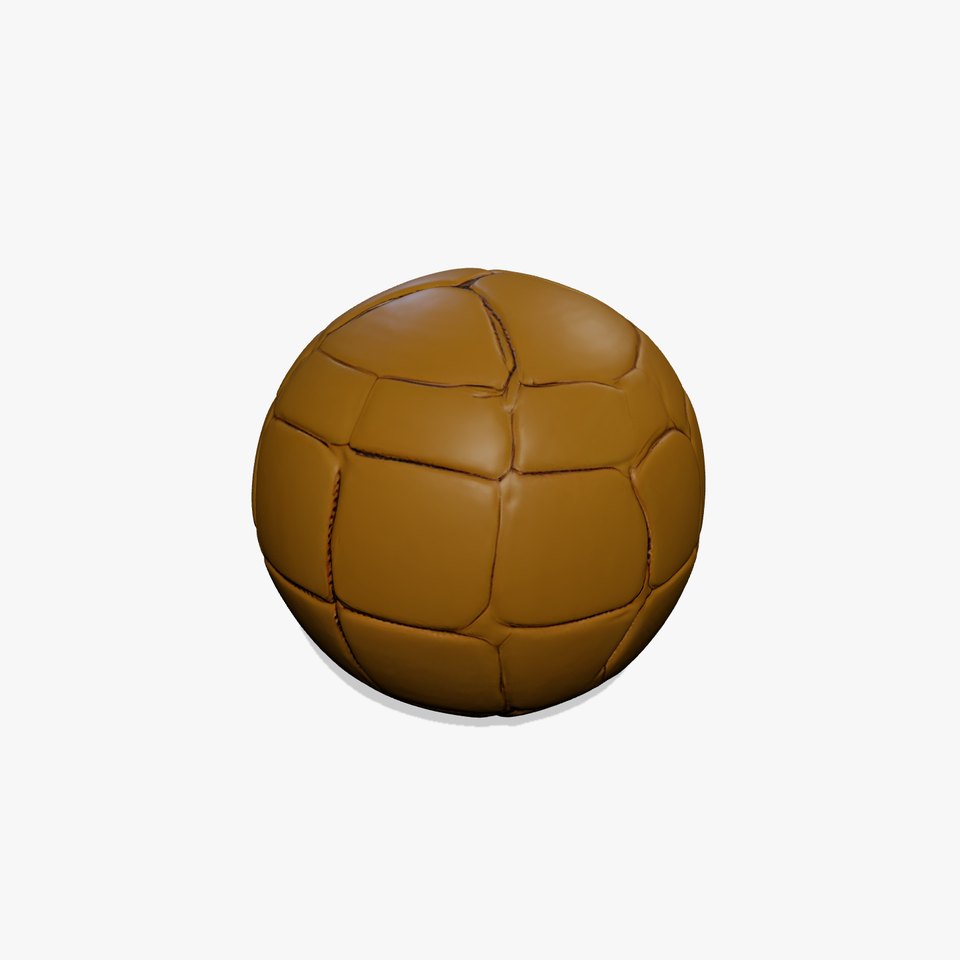 Golden Soccer Ball model pack
